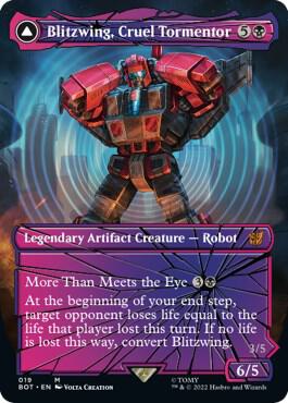 Blitzwing Cruel Tormentor Shattered Glass 19 (Universes Beyond: Transformers)  - Foil | Good Games Adelaide SA