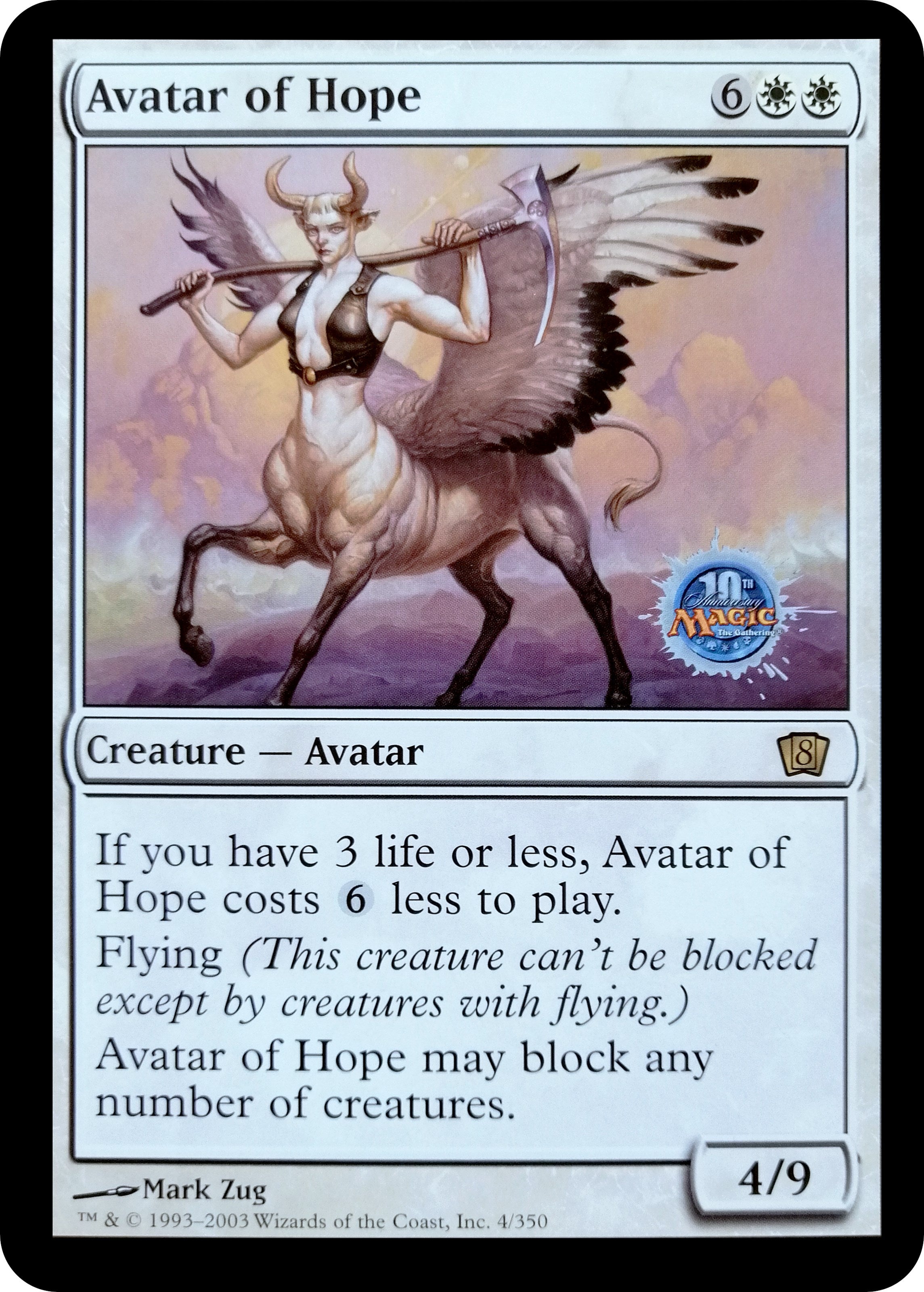 Avatar of Hope (Oversized) (Grand Prix Bangkok 2003) [Eighth Edition] | Good Games Adelaide SA