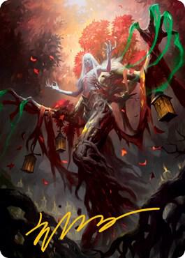 Wrenn and Seven Art Card Gold Stamped Signature 9 (Art Series: Innistrad: Midnight Hunt)  | Good Games Adelaide SA