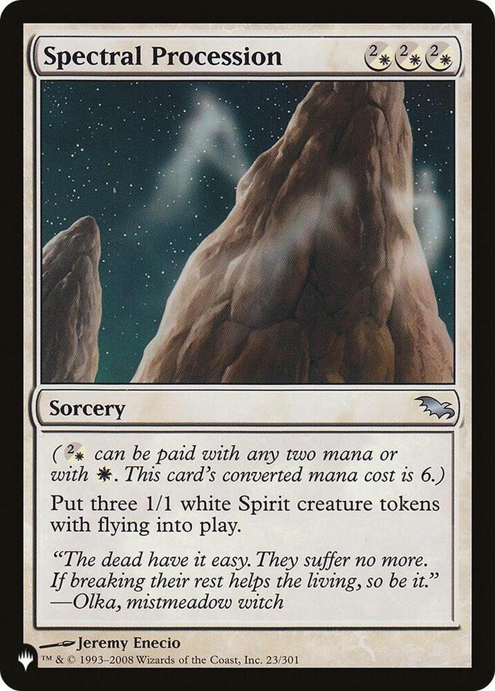Spectral Procession 23/301 (The List Reprints)  | Good Games Adelaide SA