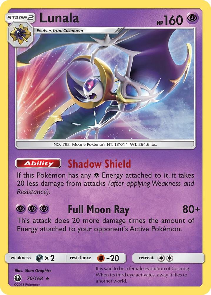 Lunala 70/168 (SM - Celestial Storm)  - Holofoil | Good Games Adelaide SA
