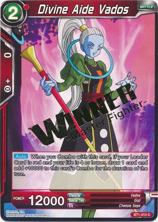 Divine Aide Vados (Winner Stamped) (BT1-010) [Tournament Promotion Cards] | Good Games Adelaide SA