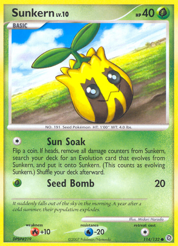 Sunkern (114/132) [Diamond & Pearl: Secret Wonders] | Good Games Adelaide SA