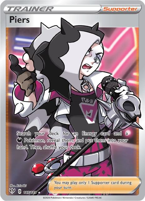 Piers Full Art 187/189 (SWSH03: Darkness Ablaze)  - Holofoil | Good Games Adelaide SA