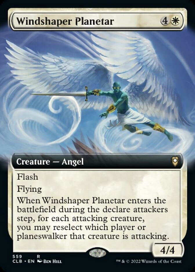 Windshaper Planetar (Extended Art) [Commander Legends: Battle for Baldur's Gate] | Good Games Adelaide SA