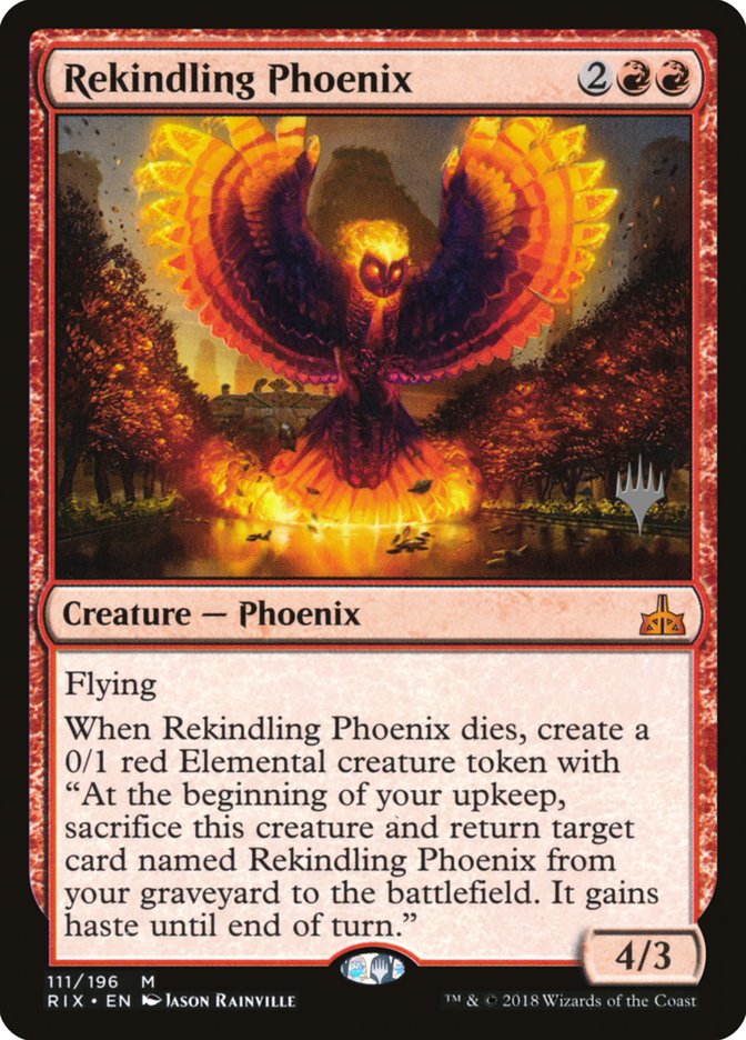 Rekindling Phoenix [Rivals of Ixalan Promos] | Good Games Adelaide SA