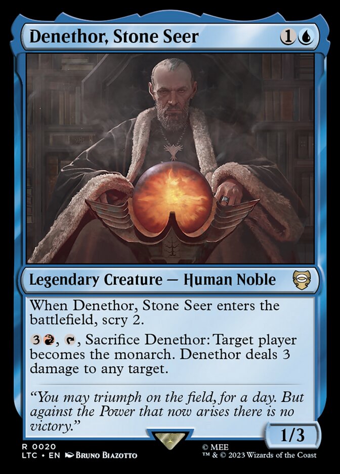 Denethor, Stone Seer 20 (Commander: The Lord of the Rings: Tales of Middle-earth)  | Good Games Adelaide SA