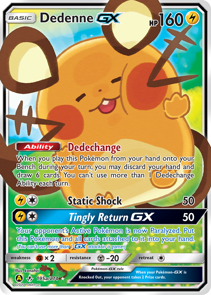 Dedenne GX (195a/214) [Alternate Art Promos] | Good Games Adelaide SA