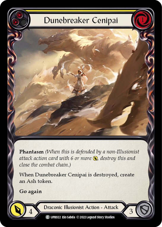 Dunebreaker Cenipai (Yellow) [UPR022] (Uprising)  Rainbow Foil | Good Games Adelaide SA