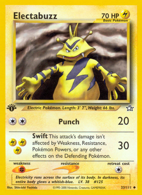 Electabuzz (33/111) [Neo Genesis 1st Edition] | Good Games Adelaide SA