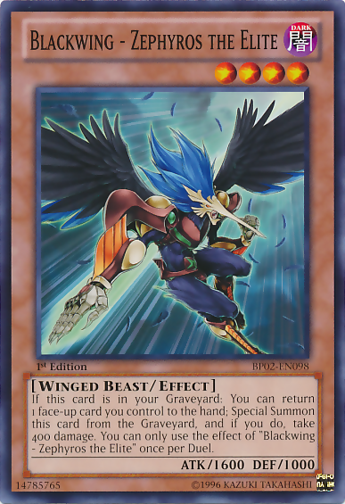 Blackwing - Zephyros the Elite [BP02-EN098] Common | Good Games Adelaide SA