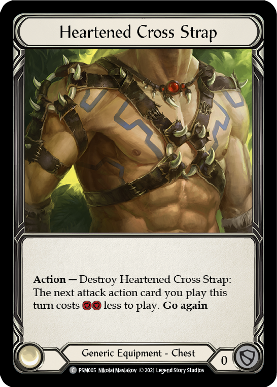 Heartened Cross Strap [PSM005] (Monarch Prism Blitz Deck) | Good Games Adelaide SA
