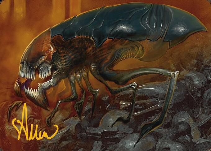 Cranial Ram Art Card Gold Stamped Signature 13 (Art Series: Modern Horizons 3)  | Good Games Adelaide SA