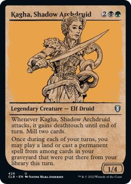 Kagha Shadow Archdruid Showcase 426 (Commander Legends: Battle for Baldur's Gate)  | Good Games Adelaide SA