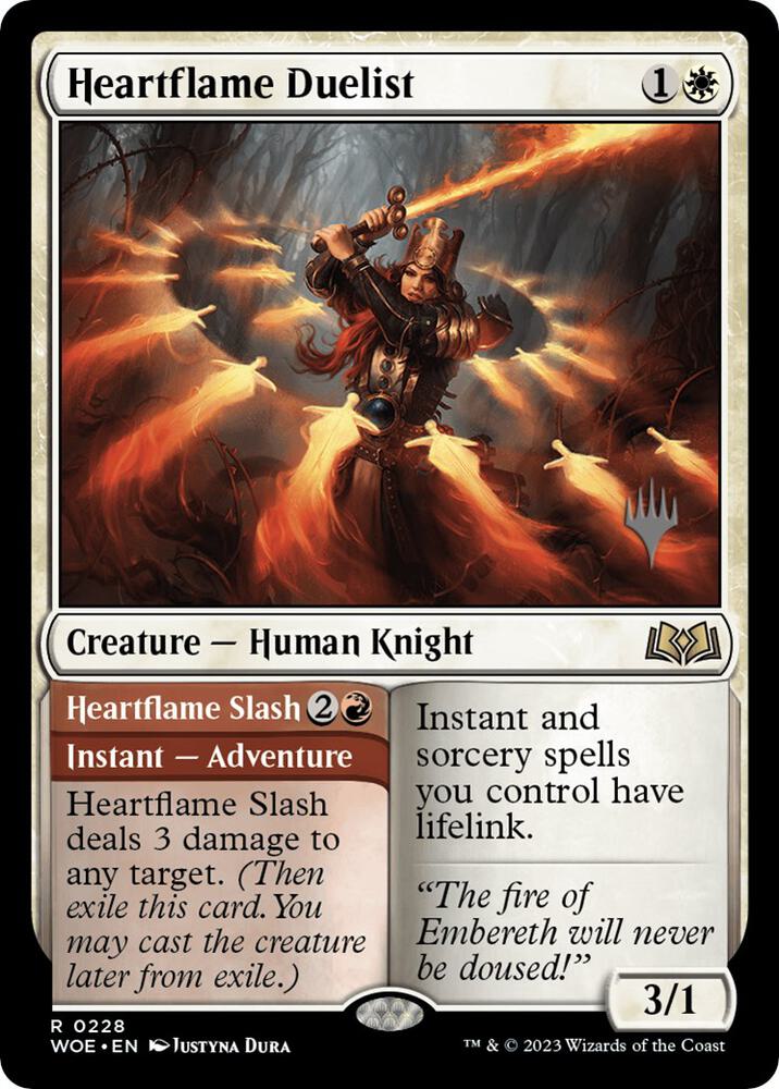 Heartflame Duelist 228 (Promo Pack: Wilds of Eldraine)  - Foil | Good Games Adelaide SA