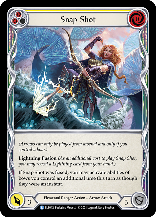 Snap Shot (Yellow) [ELE042] (Tales of Aria)  1st Edition Normal | Good Games Adelaide SA