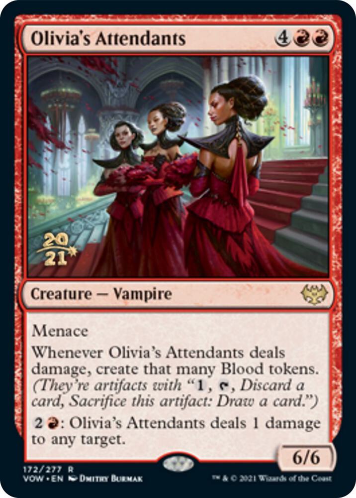 Olivias Attendants 172 (Prerelease Cards)  - Foil | Good Games Adelaide SA