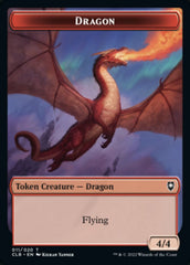 Treasure // Dragon Double-sided Token [Commander Legends: Battle for Baldur's Gate Tokens] | Good Games Adelaide SA