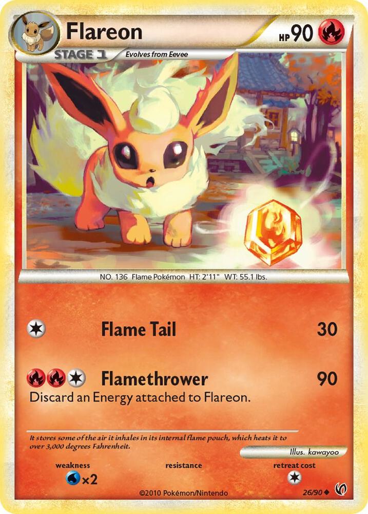 Flareon 26/90 (Undaunted)  - Reverse Holofoil | Good Games Adelaide SA