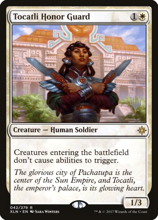 Tocatli Honor Guard 42 (Promo Pack: Core Set 2020)  - Foil | Good Games Adelaide SA