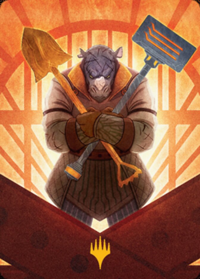 Mr. Orfeo, the Boulder Art Card (Gold-Stamped Signature) [Streets of New Capenna Art Series] | Good Games Adelaide SA