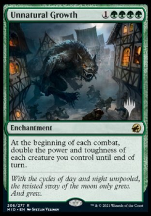 Unnatural Growth (Promo Pack) [Innistrad: Midnight Hunt Promos] | Good Games Adelaide SA