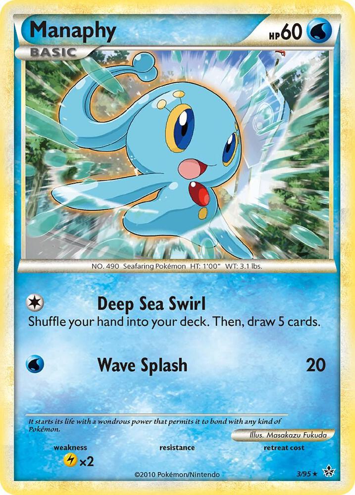 Manaphy 3/95 (Unleashed)  - Holofoil | Good Games Adelaide SA