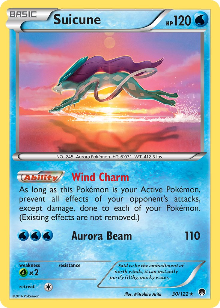 Suicune (30/122) (Cosmos Holo) (Blister Exclusive) [XY: BREAKpoint] | Good Games Adelaide SA