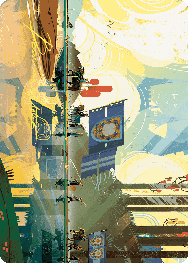 Knightly Valor Art Card (Gold-Stamped Signature) [Wilds of Eldraine Art Series] | Good Games Adelaide SA