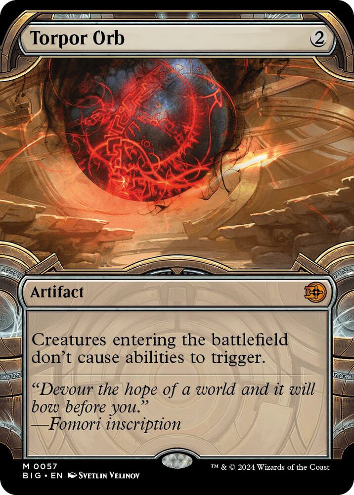 Torpor Orb Showcase 57 (Outlaws of Thunder Junction: The Big Score)  - Foil | Good Games Adelaide SA