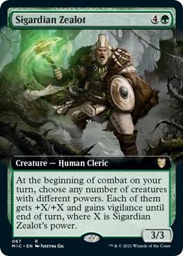 Sigardian Zealot Extended Art 67 (Commander: Innistrad: Midnight Hunt)  | Good Games Adelaide SA