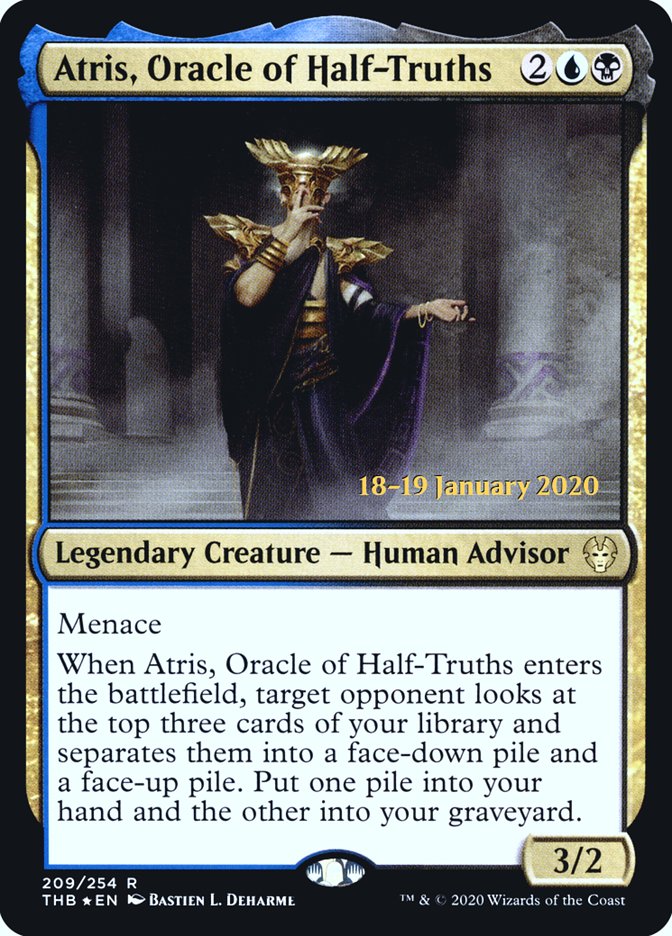 Atris, Oracle of Half-Truths [Theros Beyond Death Prerelease Promos] | Good Games Adelaide SA