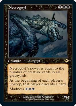 Necrogoyf Retro Frame Foil Etched 398 (Modern Horizons 2)  - Foil | Good Games Adelaide SA