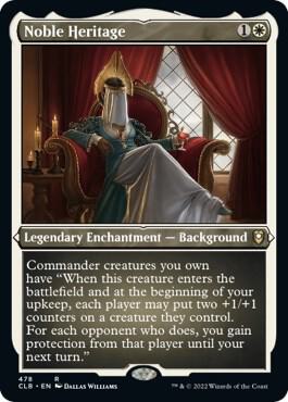 Noble Heritage Foil Etched 478 (Commander Legends: Battle for Baldur's Gate)  - Foil | Good Games Adelaide SA