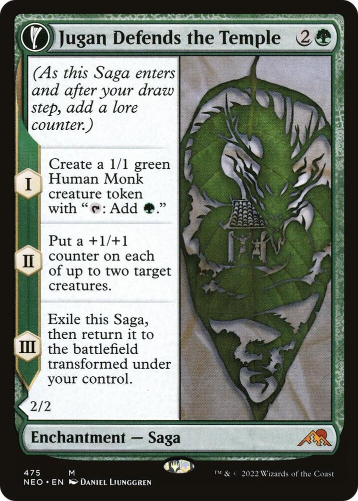 Jugan Defends the Temple // Remnant of the Rising Star 475 (Kamigawa: Neon Dynasty)  - Extended Art | Good Games Adelaide SA