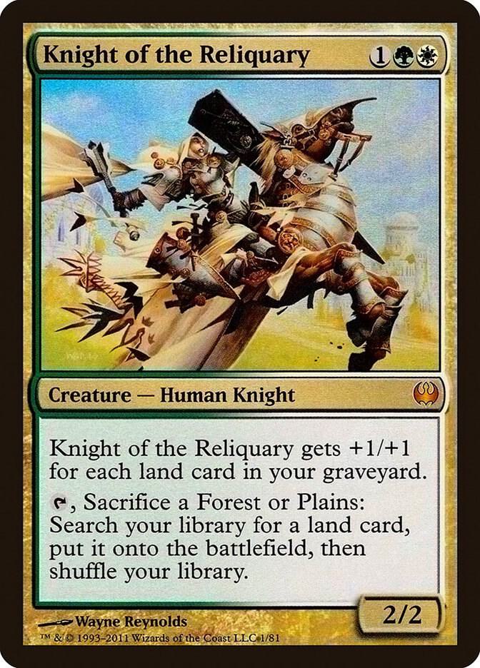 Knight of the Reliquary 1 (Duel Decks: Knights vs. Dragons)  - Foil | Good Games Adelaide SA