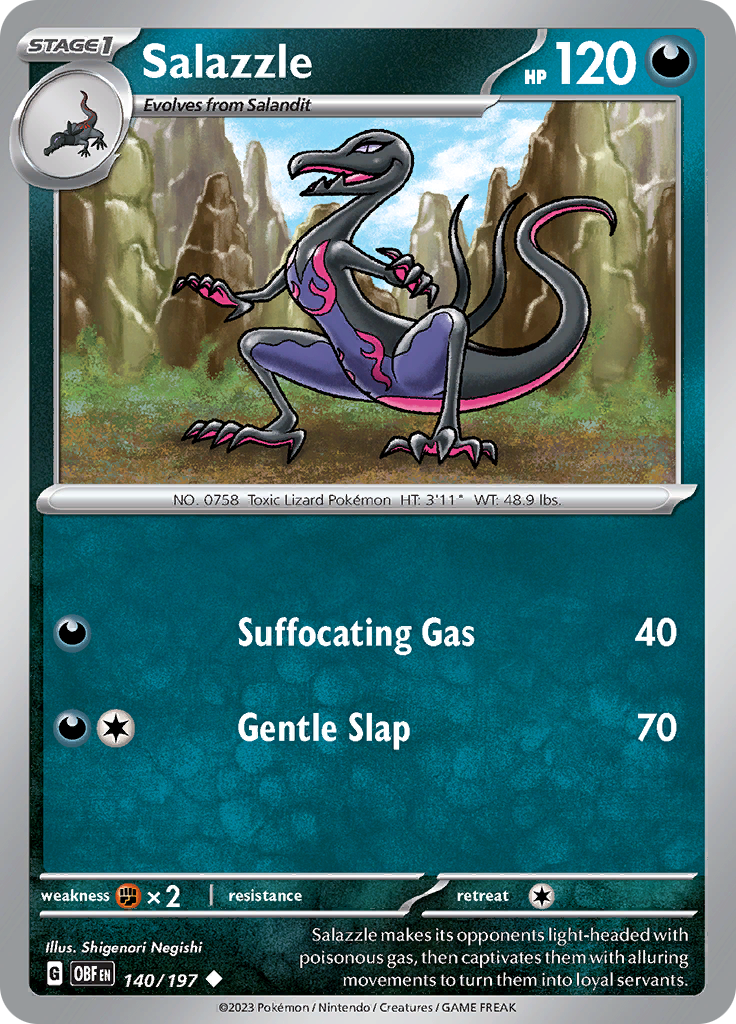 Salazzle (140/197) [Scarlet & Violet: Obsidian Flames] | Good Games Adelaide SA