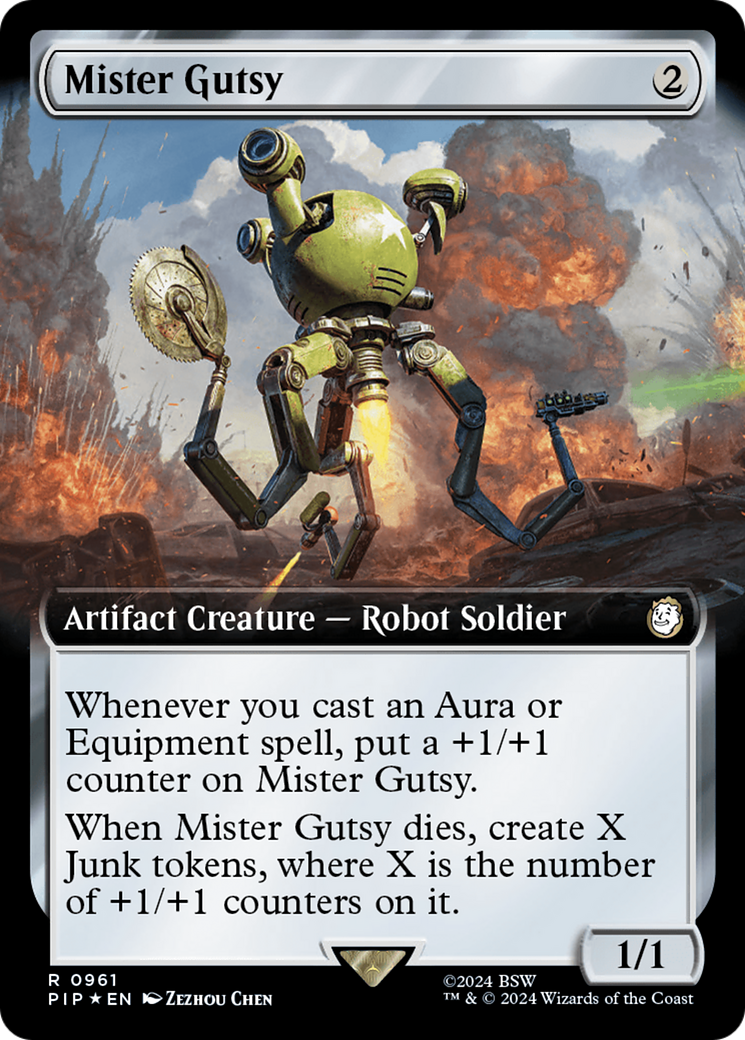 Mister Gutsy (Extended Art) (Surge Foil) [Fallout] | Good Games Adelaide SA