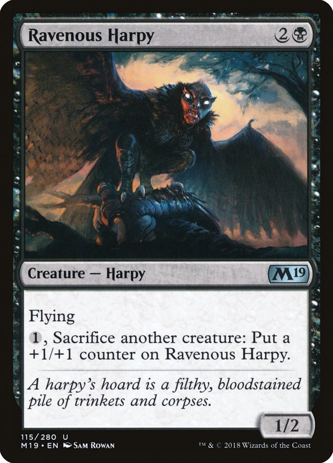 Ravenous Harpy 115 (Core Set 2019)  | Good Games Adelaide SA