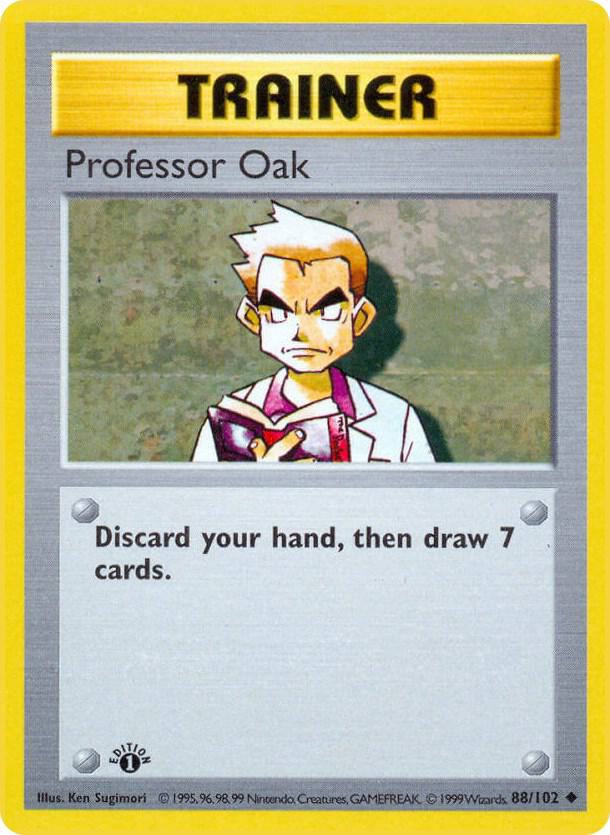 Professor Oak 088/102 (Base Set (Shadowless))  - 1st Edition | Good Games Adelaide SA