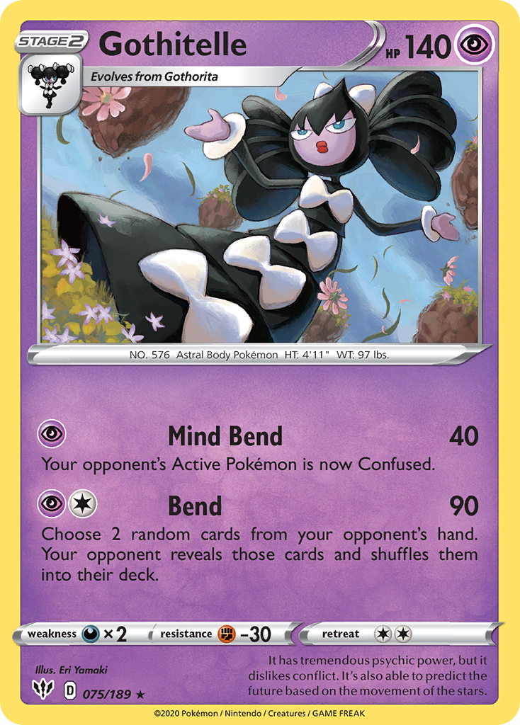 Gothitelle (075/189) [Sword & Shield: Darkness Ablaze] | Good Games Adelaide SA