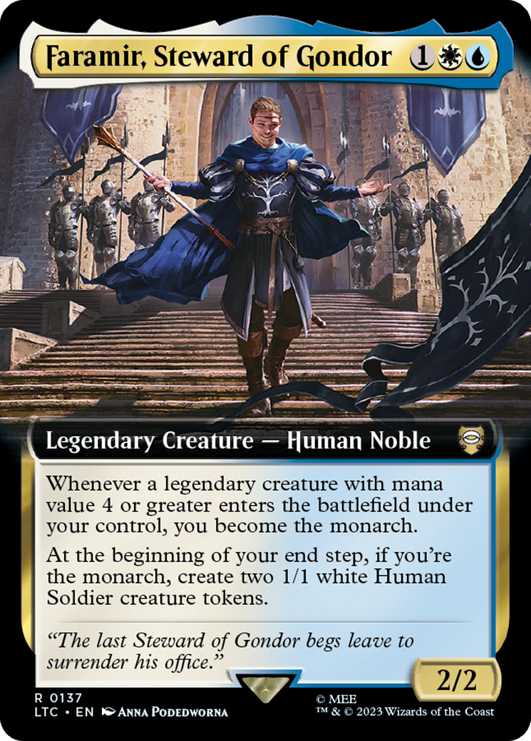 Faramir, Steward of Gondor (Extended Art) [The Lord of the Rings: Tales of Middle-Earth Commander] | Good Games Adelaide SA
