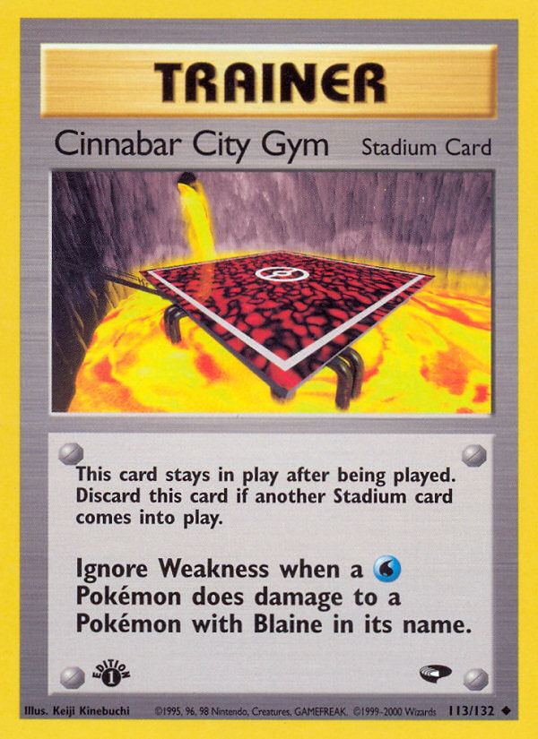 Cinnabar City Gym (113/132) [Gym Challenge 1st Edition] | Good Games Adelaide SA