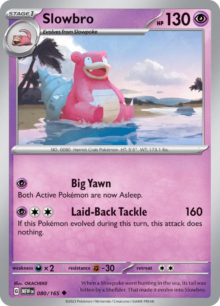 Slowbro 080/165 (SV: Scarlet & Violet 151)  | Good Games Adelaide SA