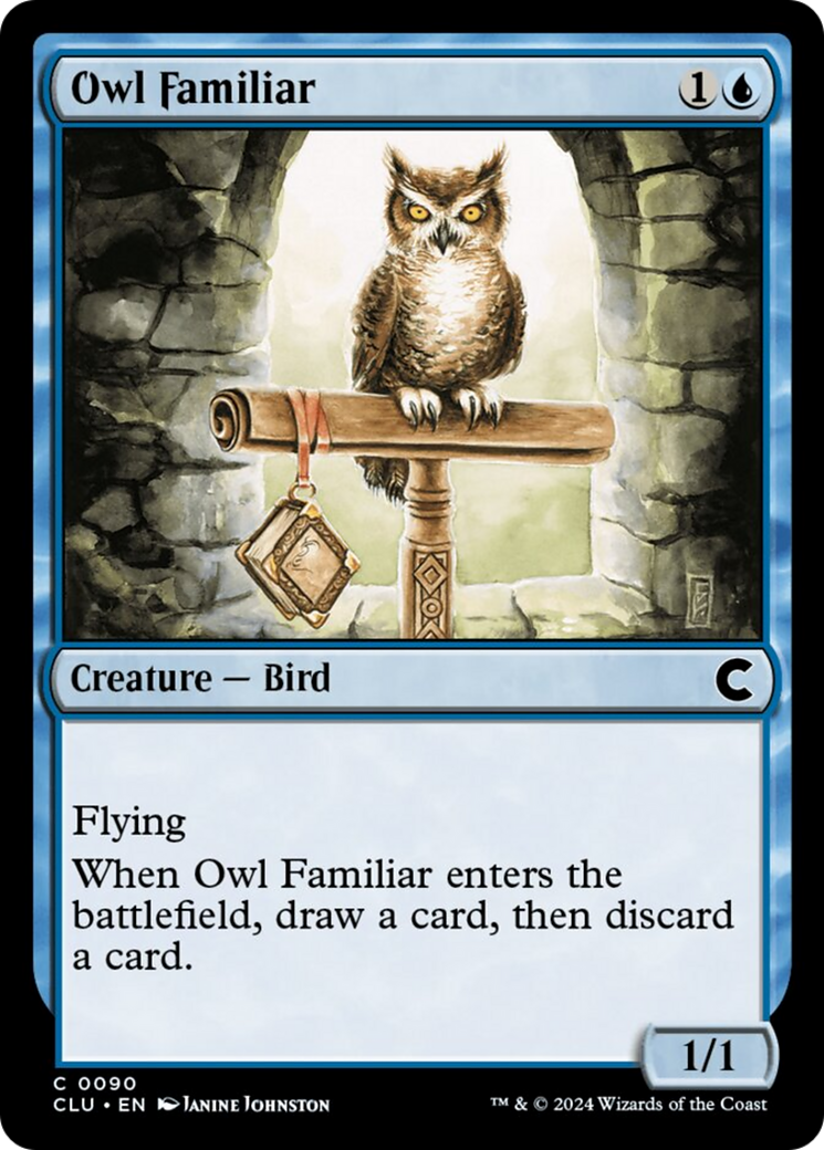 Owl Familiar [Ravnica: Clue Edition] | Good Games Adelaide SA