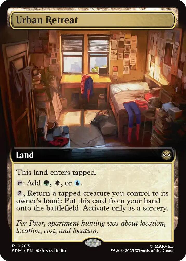 Urban Retreat Extended Art 283 (Marvel's Spider-Man)  - Foil | Good Games Adelaide SA