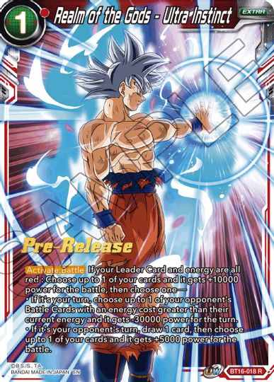 Realm of the Gods - Ultra Instinct (BT16-018) [Realm of the Gods Prerelease Promos] | Good Games Adelaide SA