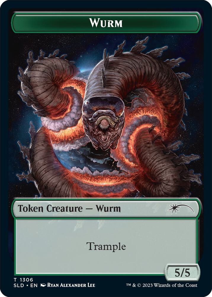 Wurm Token 1306 (Secret Lair Drop Series)  - Foil | Good Games Adelaide SA
