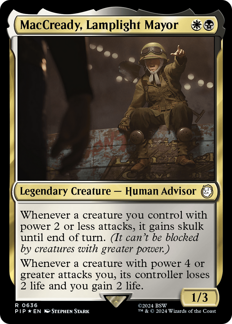MacCready, Lamplight Mayor (Surge Foil) [Fallout] | Good Games Adelaide SA