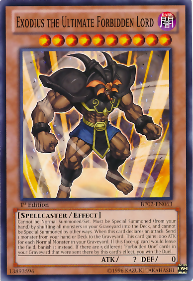 Exodius the Ultimate Forbidden Lord [BP02-EN063] Mosaic Rare | Good Games Adelaide SA